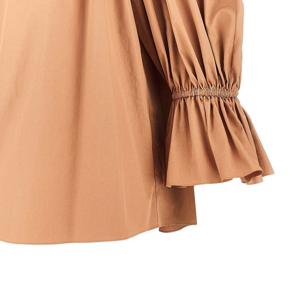 Chloe' Ruffled Poplin Blouse - Picture 2 of 3